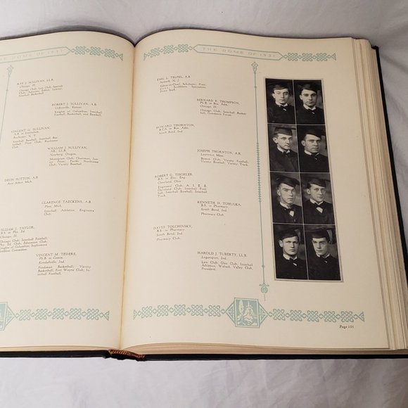 University of Notre Dame Fighting Irish The Dome 1931 Yearbook book-Knut… - Picture 5 of 9
